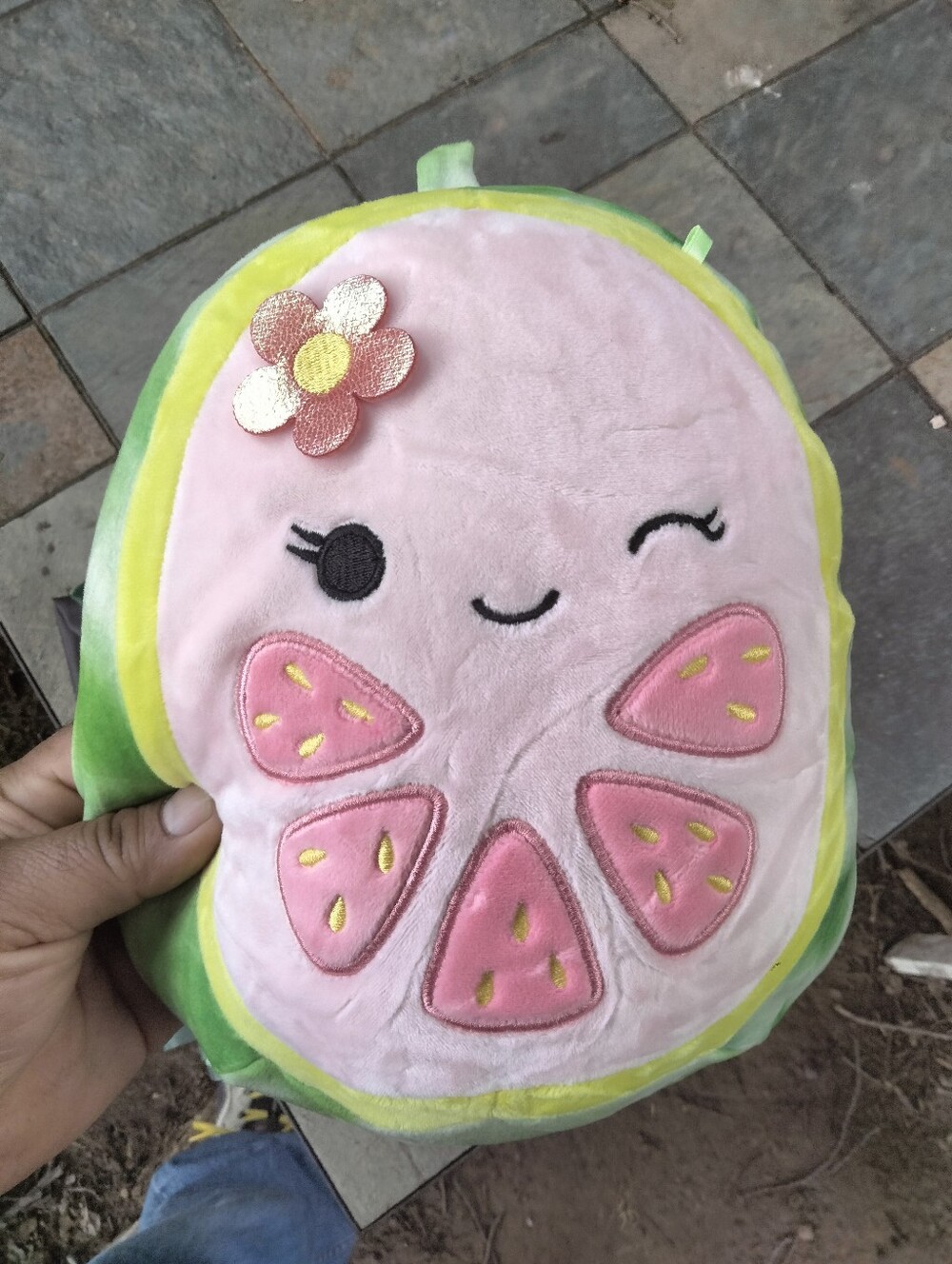 Squishmallows Winifred the Tie-Dye Chameleon 14" Plush 2021 Rare Kellytoy